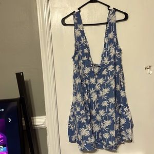 Sapphira Printed Tie Front Babydoll dress